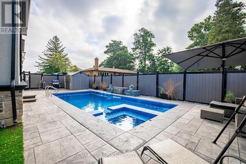 4 Lockman Drive, Hamilton, ON - Outdoor With In Ground Pool With Deck Patio Veranda With Backyard