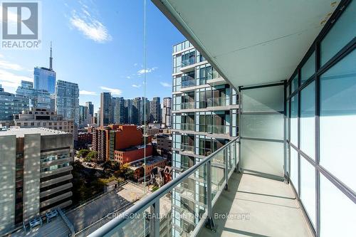 1614 - 210 Simcoe Street, Toronto, ON - Outdoor With Balcony With View With Exterior