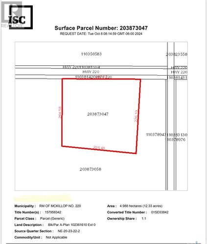 Highway 220 West Of Bulyea, Mckillop Rm No. 220, SK - Other