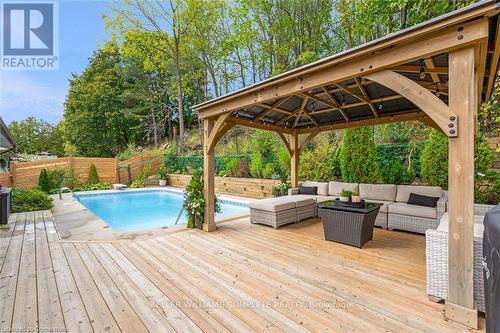 46 Terrace Drive, Hamilton, ON - Outdoor With In Ground Pool With Deck Patio Veranda With Exterior