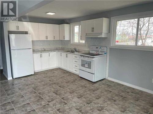 2033 Brampton Street, Hamilton, ON - Indoor Photo Showing Kitchen With Double Sink