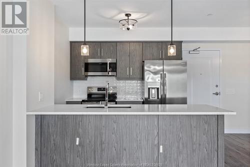 7887 Edgar Unit# 305, Windsor, ON - Indoor Photo Showing Kitchen With Stainless Steel Kitchen With Upgraded Kitchen