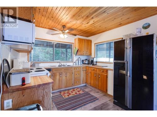 3217 Lumby Mabel Lake Road, Lumby, BC - Indoor Photo Showing Kitchen With Double Sink