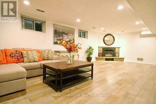 8 Medalist Road, Toronto, ON - Indoor Photo Showing Living Room With Fireplace