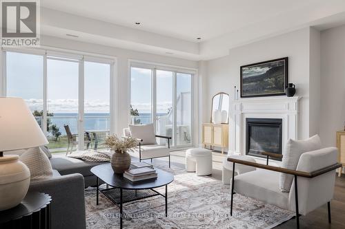 2 - 325 Lakebreeze Drive, Clarington (Newcastle), ON - Indoor Photo Showing Living Room With Fireplace