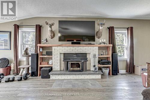 46045 John Wise Line, St. Thomas, ON - Indoor Photo Showing Living Room With Fireplace