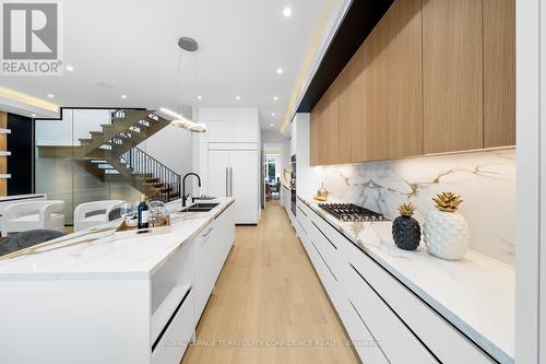 68 Lynnhaven Road, Toronto, ON - Indoor Photo Showing Kitchen With Double Sink With Upgraded Kitchen