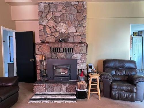 111 Northshore Road, Dryden, ON - Indoor Photo Showing Living Room With Fireplace