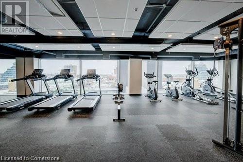 60 Frederick Street Unit# 1805, Kitchener, ON - Indoor Photo Showing Gym Room