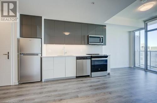 60 Frederick Street Unit# 1805, Kitchener, ON - Indoor Photo Showing Kitchen With Stainless Steel Kitchen