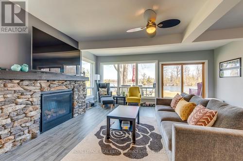 198 Centennial Lane, Trent Hills, ON - Indoor Photo Showing Living Room With Fireplace