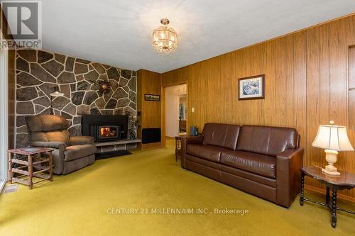 1264 Olde Base Line Road, Caledon, ON - Indoor Photo Showing Living Room With Fireplace