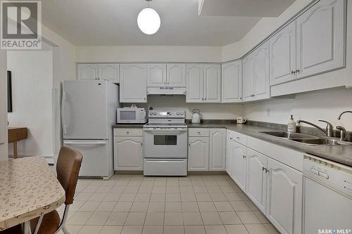 104 2315 Cornwall Street, Regina, SK - Indoor Photo Showing Kitchen With Double Sink