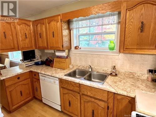 12 Forrest Street, Miramichi, NB - Indoor Photo Showing Kitchen With Double Sink