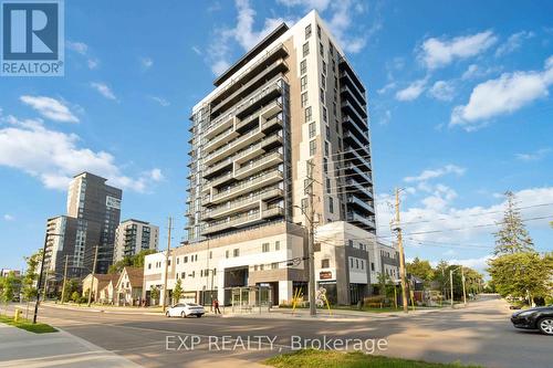 1208 - 128 King Street N, Waterloo, ON - Outdoor With Balcony With Facade