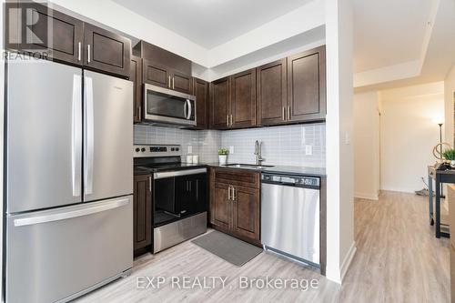 1208 - 128 King Street N, Waterloo, ON - Indoor Photo Showing Kitchen With Stainless Steel Kitchen