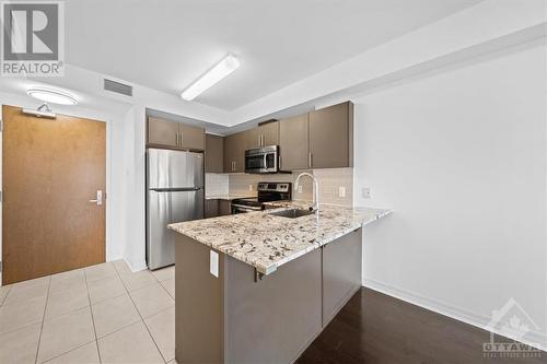 195 Besserer Street Unit#1103, Ottawa, ON - Indoor Photo Showing Kitchen With Upgraded Kitchen