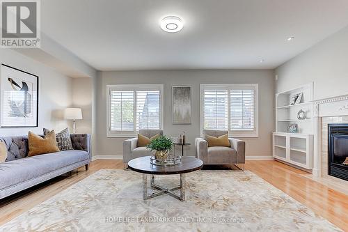 419 Bantry Avenue, Richmond Hill, ON - Indoor Photo Showing Living Room With Fireplace