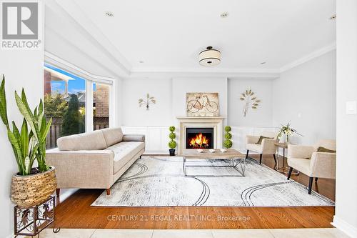 39 Boswell Road, Markham, ON - Indoor Photo Showing Living Room With Fireplace