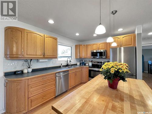 726 Rupert Place, Esterhazy, SK - Indoor Photo Showing Kitchen With Double Sink