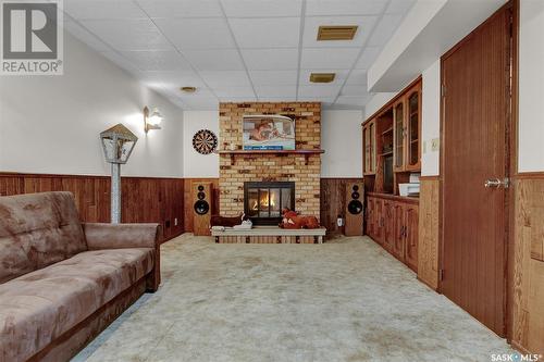 18 Lloyd Bay, Regina, SK - Indoor With Fireplace