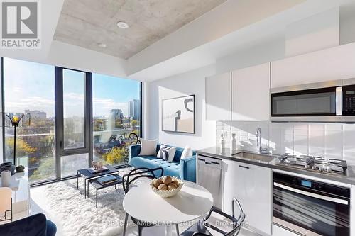 723 - 195 Mccaul Street, Toronto, ON - Indoor Photo Showing Kitchen With Stainless Steel Kitchen With Upgraded Kitchen