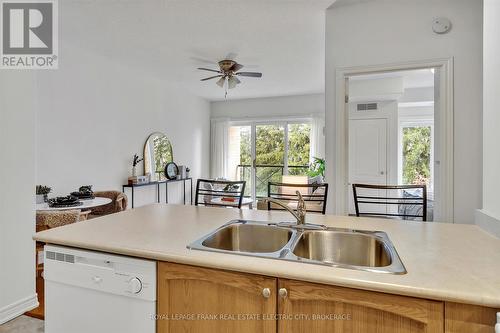 304 - 869 Clonsilla Avenue, Peterborough (Monaghan), ON - Indoor Photo Showing Kitchen With Double Sink