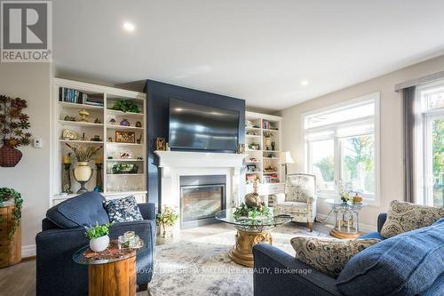 54 Stonecrest Boulevard, Quinte West, ON - Indoor Photo Showing Living Room With Fireplace