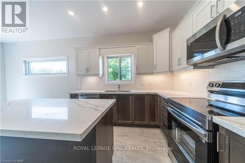 B - 427 Vine Street, St. Catharines, ON - Indoor Photo Showing Kitchen With Stainless Steel Kitchen With Double Sink With Upgraded Kitchen