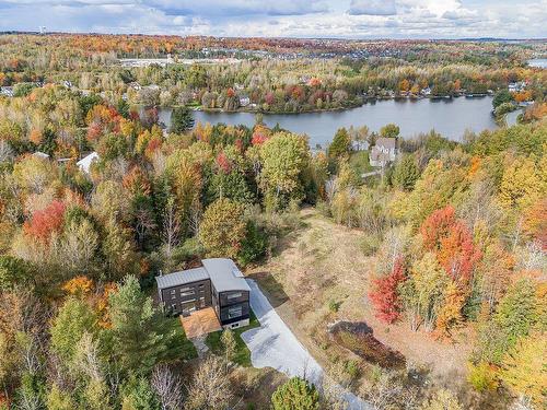 Photo aÃ©rienne - 3875 Rue Labbé, Sherbrooke (Brompton/Rock Forest/Saint-Élie/Deauville), QC - Outdoor With Body Of Water With View