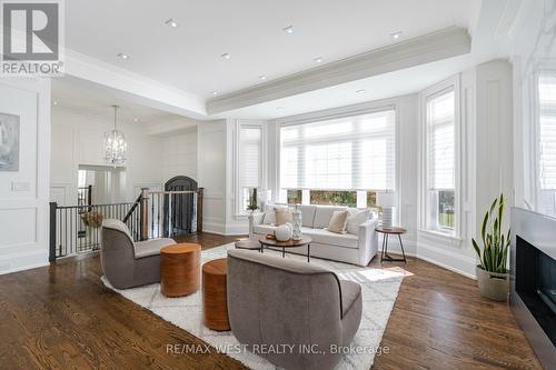 48 Nipigon Avenue, Toronto, ON - Indoor Photo Showing Living Room With Fireplace