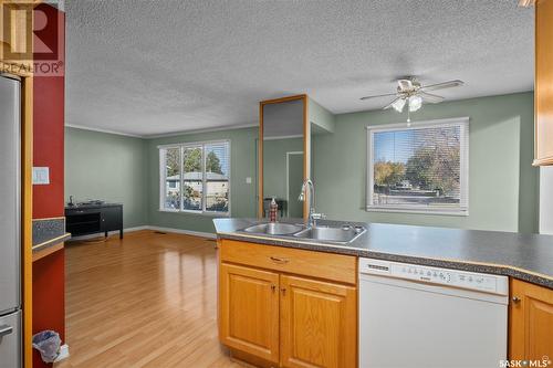 1339 6Th Street E, Prince Albert, SK - Indoor Photo Showing Kitchen With Double Sink