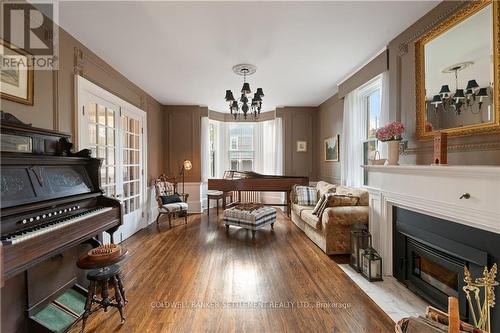 45 Gore Street W, Perth, ON - Indoor Photo Showing Living Room With Fireplace