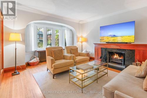 19 Jackson Avenue, Toronto, ON - Indoor Photo Showing Living Room With Fireplace