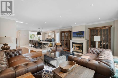 162 Banff Road, Toronto, ON - Indoor Photo Showing Living Room With Fireplace