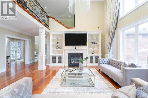 2489 Olinda Court, Mississauga, ON - Indoor Photo Showing Living Room With Fireplace