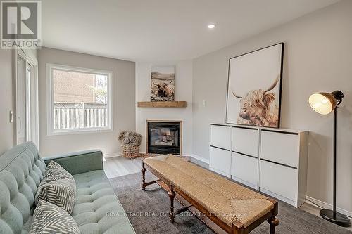 2320 Strawfield Court, Oakville, ON - Indoor Photo Showing Living Room With Fireplace