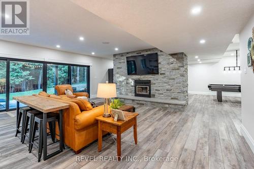 7404 Wellington Road 11 Road, Mapleton, ON - Indoor Photo Showing Living Room With Fireplace