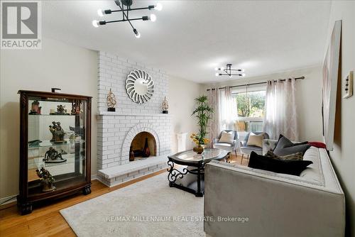 45 Lofthouse Drive, Whitby, ON - Indoor Photo Showing Living Room With Fireplace