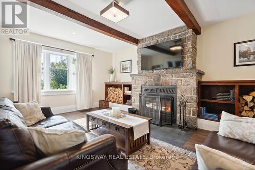 2612 10Th Line, Innisfil, ON - Indoor Photo Showing Living Room With Fireplace