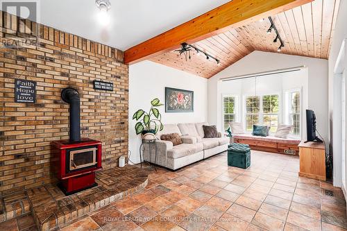 5 Deanna Drive, Wasaga Beach, ON - Indoor Photo Showing Living Room With Fireplace