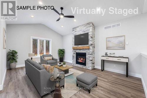 Lot 3 Homewood Avenue, Trent Hills (Hastings), ON - Indoor Photo Showing Living Room With Fireplace