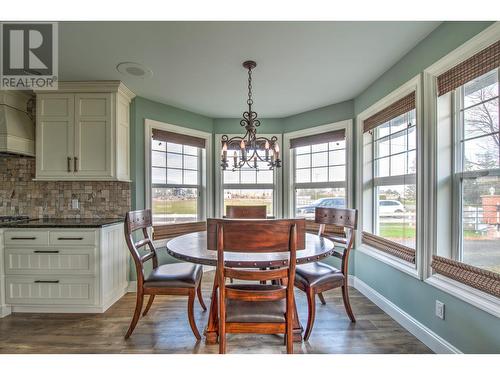 1829 Pleasant Valley Road, Armstrong, BC - Indoor Photo Showing Dining Room