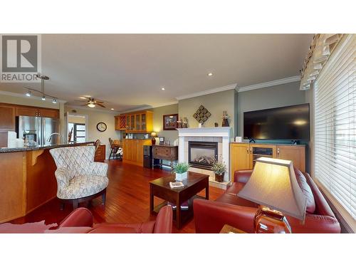 11909 Quail Ridge Place, Osoyoos, BC - Indoor Photo Showing Living Room With Fireplace