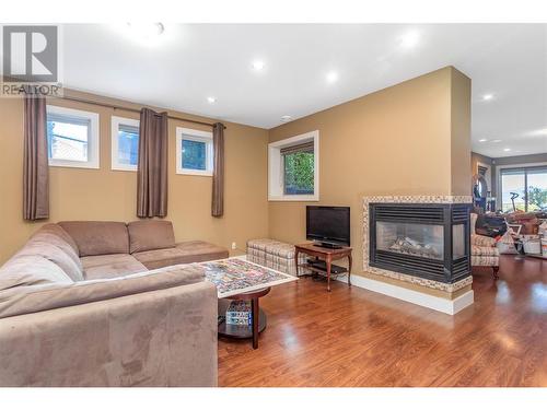 5016 Seon Crescent, Kelowna, BC - Indoor Photo Showing Living Room With Fireplace