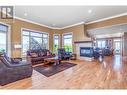 5016 Seon Crescent, Kelowna, BC  - Indoor Photo Showing Living Room With Fireplace 