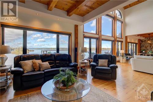 View from Deck - 122 Red Rock Bay Road, Perth, ON - Indoor Photo Showing Living Room