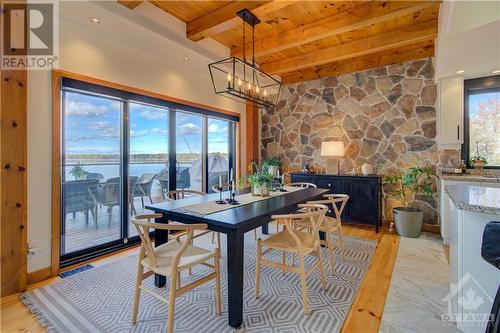 Great Room from Foyer - 122 Red Rock Bay Road, Perth, ON - Indoor Photo Showing Dining Room