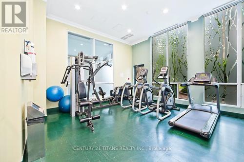 1605 - 7 Lorraine Drive, Toronto, ON - Indoor Photo Showing Gym Room