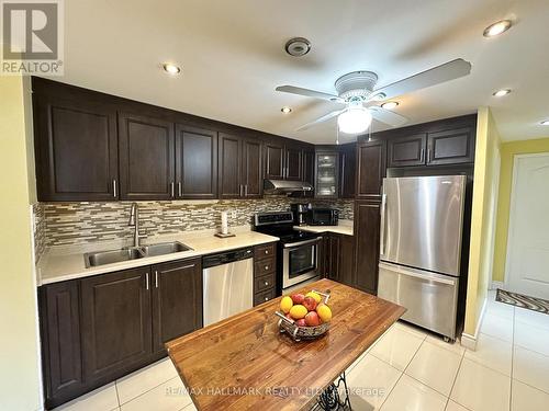 1613 - 370 Dixon Road, Toronto, ON - Indoor Photo Showing Kitchen With Stainless Steel Kitchen With Double Sink With Upgraded Kitchen